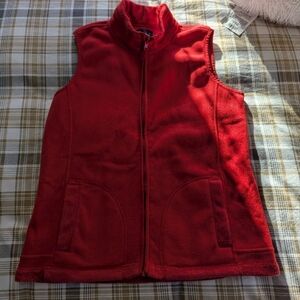 Basic Editions Red Fleece Vest